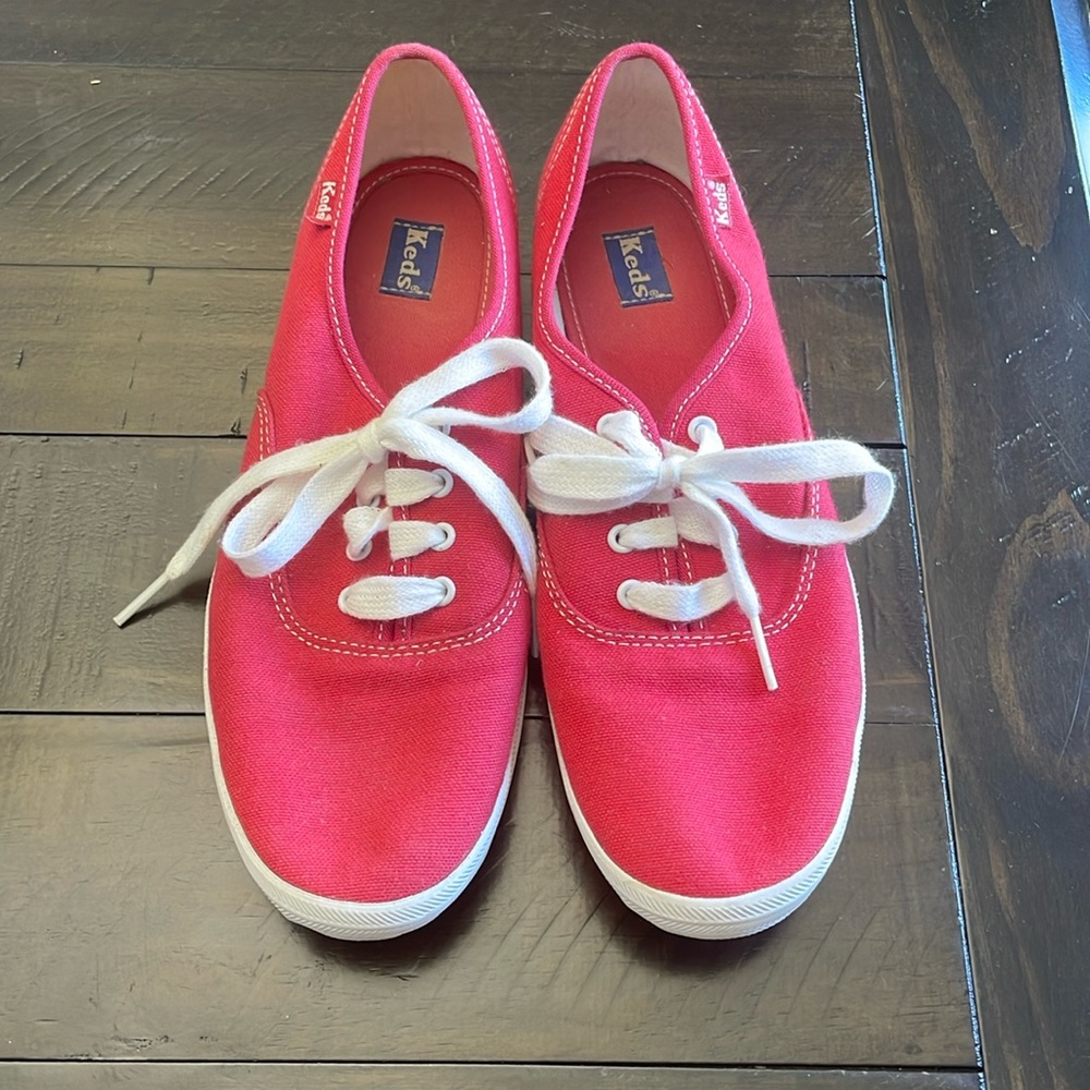 Keds red sneakers. Women’s size 8.5.